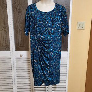 Connected Apparel Ladies Beautiful Ruched Dress